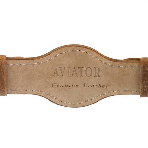 AVIATOR Uhrarmband Spezial Retro Leder Fliegerband Unterlagenband Wright Brothers