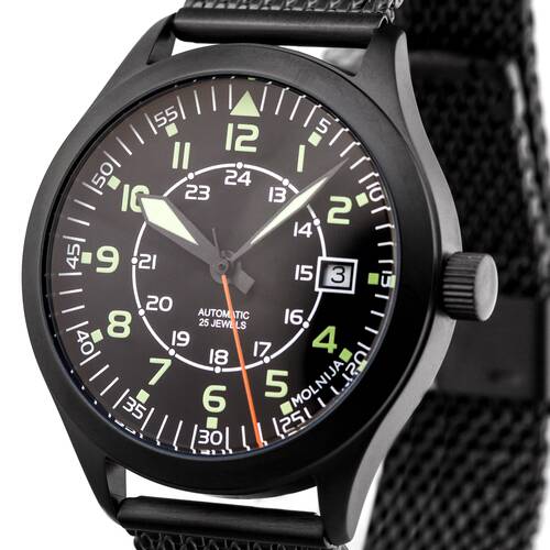 Aviation Reloj Pilotos Automtico Mecnico Militar Reloj Rusia TMP2824 Serie