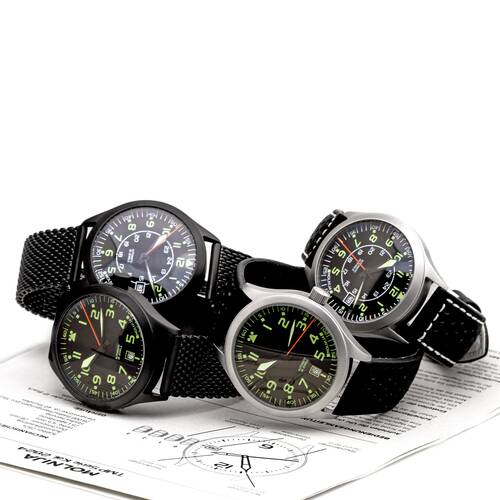 MOLNIJA Automatic 2824 russische mechanische Uhr Militr Fliegeruhr TMP Serie
