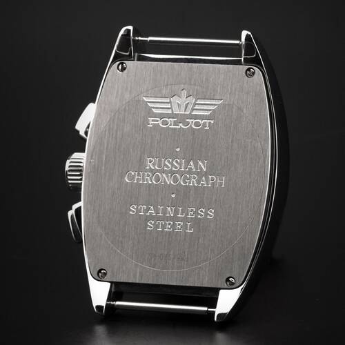 GLASBODEN fr russische Uhren Poljot Chrono Tonneau Gehuse Nr 155 3133/1551001