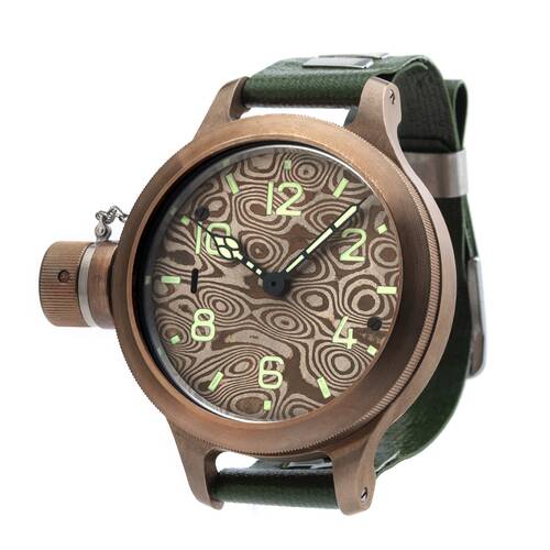Agat 292 ChB Bronze Mokume Kampftaucheruhr russische mechanische Uhr Handaufzug