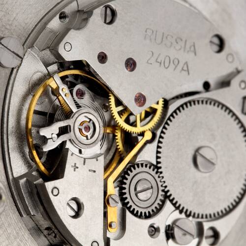 STRELA Reloj de Bolsillo con Cadena Vostok 2409A Mecnico Russiche Cuerda Manual