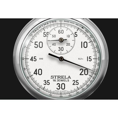 Strela Stopwatch ST55WS Analog Additionsstopp Watch To Aufaddieren With 2 Kron