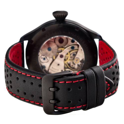 Uhrenarmband LORICA HighTec Armband wasserfest Sport 20 22 24 rot / IP-schwarz