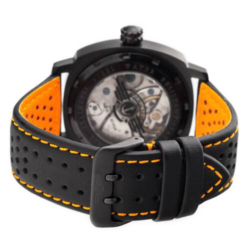 Uhrenarmband LORICA HighTec Armband wasserfest Sport 20 22 24 orange / IP-schwarz